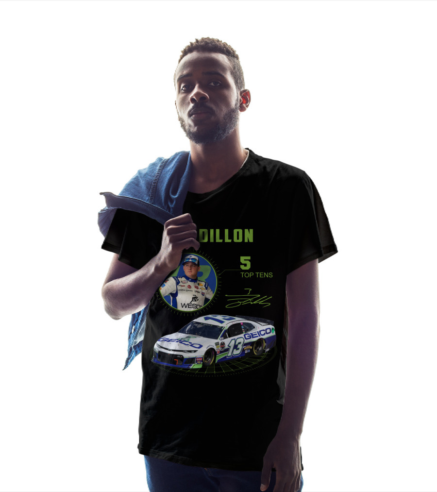 Ty Dillon Geico 13 Racing 5 Top Tens T-Shirt