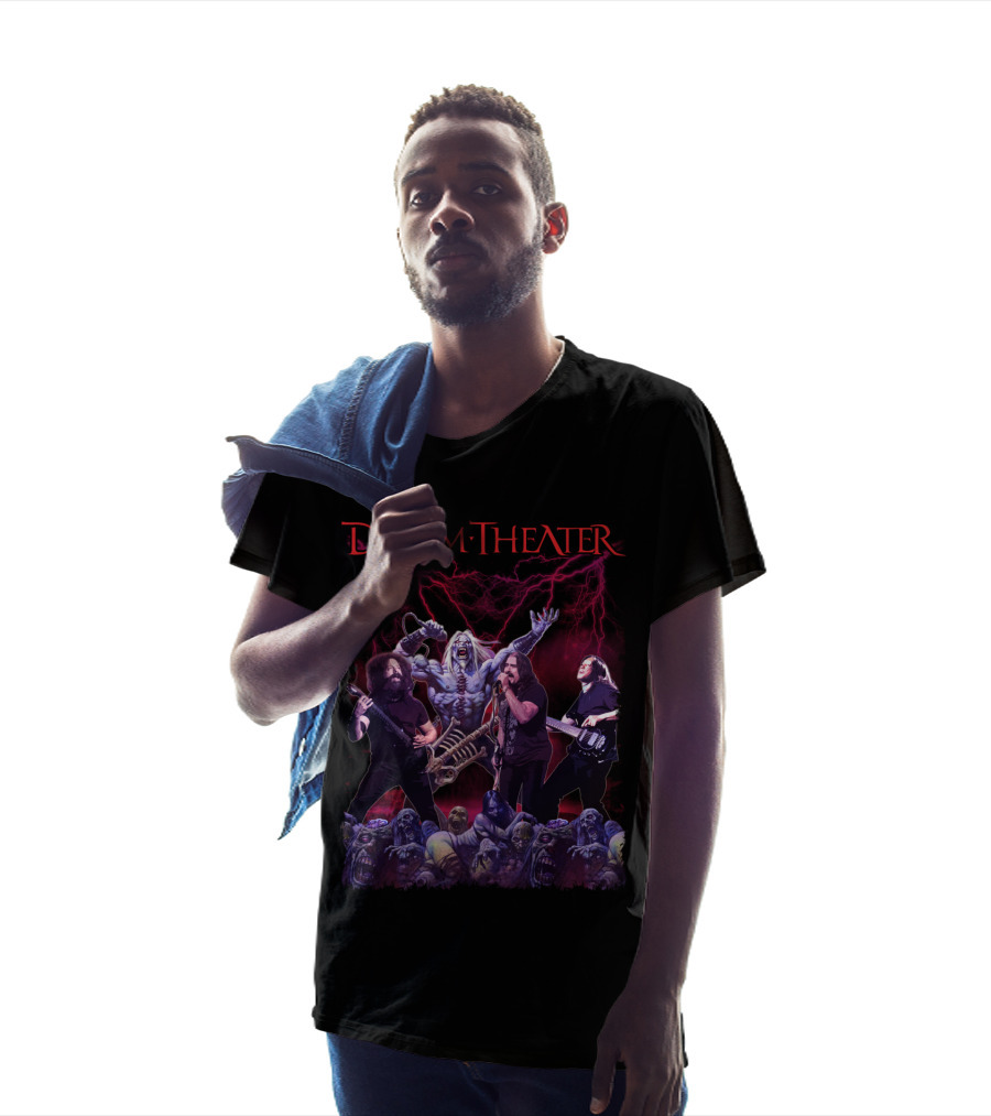 Dream Theater Zombie Concert Fantasy With Electric Lightning Effects T-Shirt
