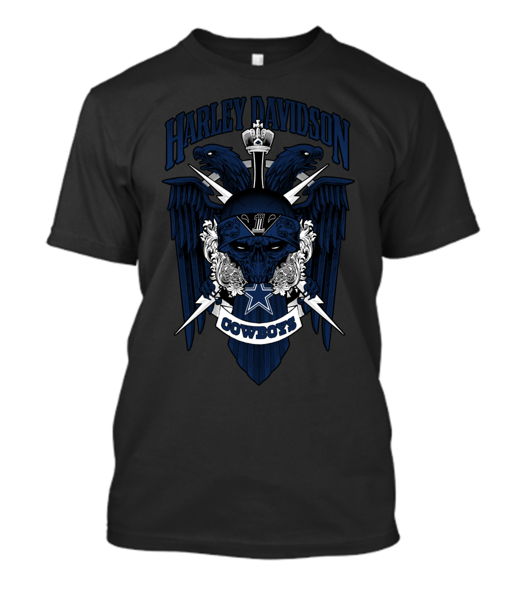 Harley Davidson Cowboys Nfl 131 Dallas Cowboys T-Shirt