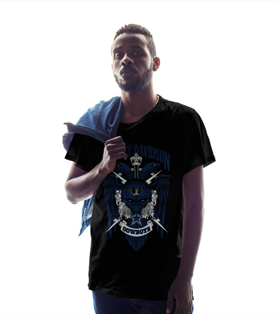 Harley Davidson Cowboys Nfl 131 Dallas Cowboys T-Shirt