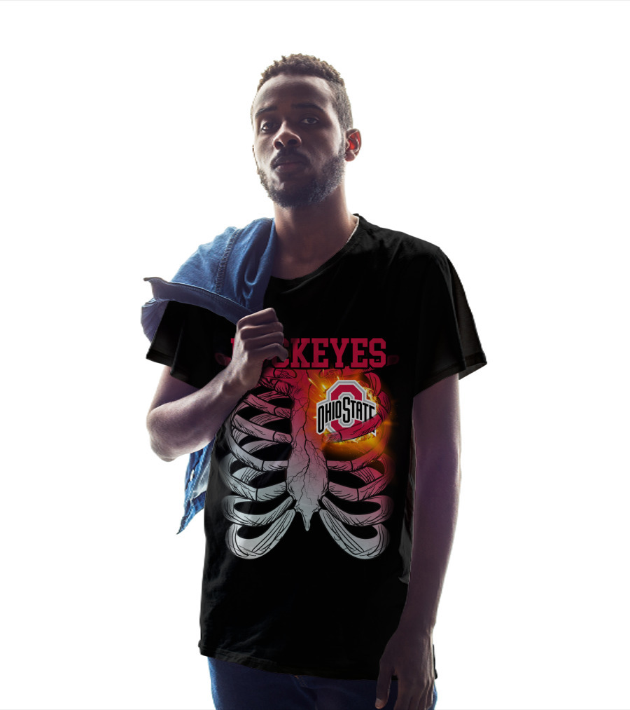 Buckeyes Ohio State Logo Rib Cage T-Shirt