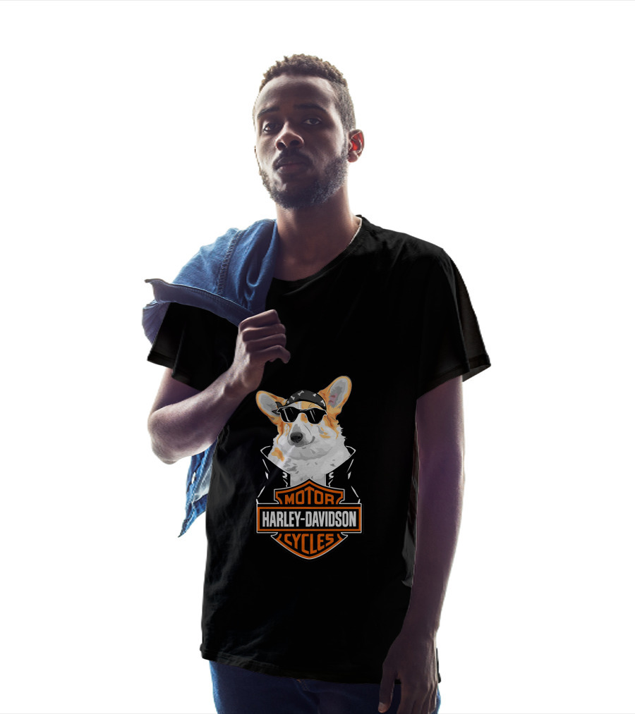 Corgi Harley Davidson Motorcycle Cycles T-Shirt