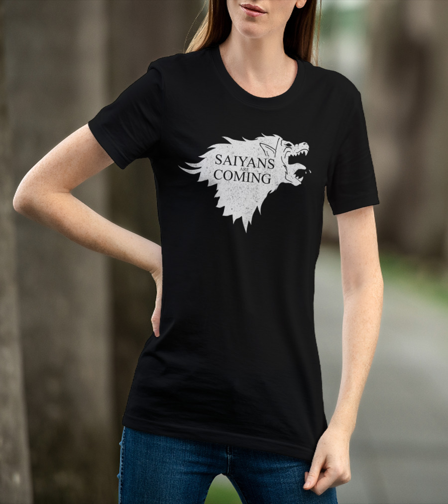 Saiyans Are Coming Direwolf Emblem T-Shirt