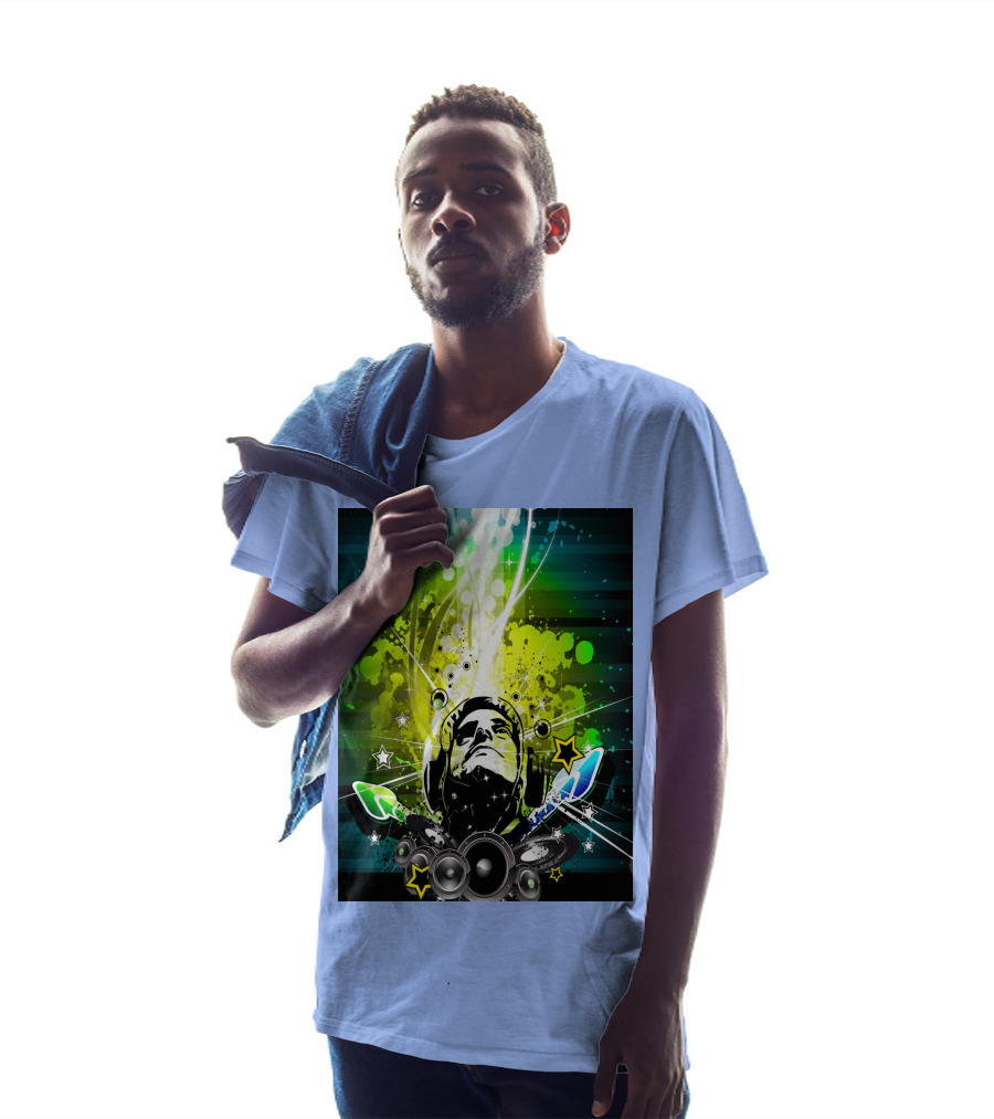 Music So Cool Vibrant Headphones DJ Speaker Blast T-Shirt