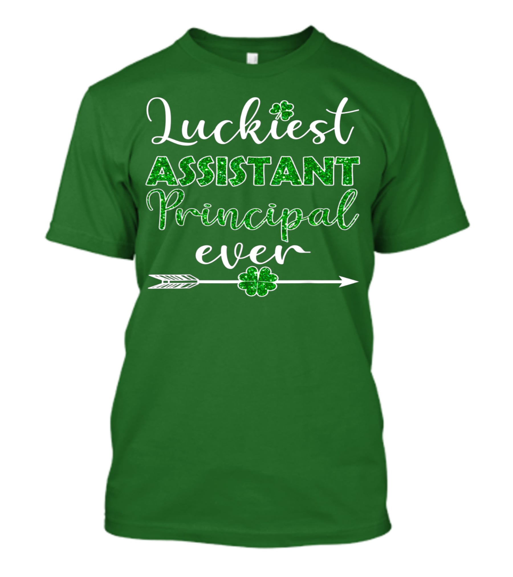 Luckiest Assistant Principal Ever Shamrock Arrow T-Shirt