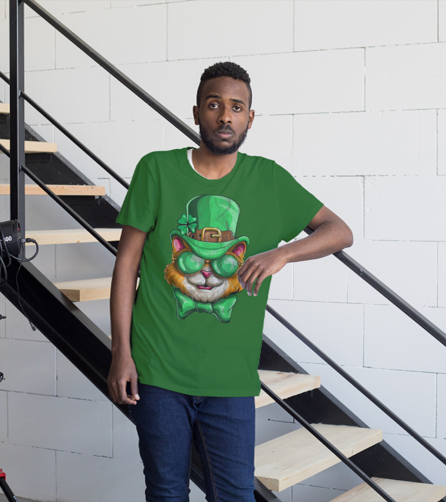 Lepurrchaun Cat St. Patrick's Day Paddy Leprechaun T-Shirt
