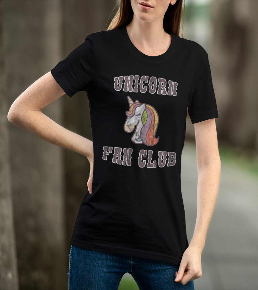 Unicorn Fan Club Old School Vintage Unicorn T-Shirt