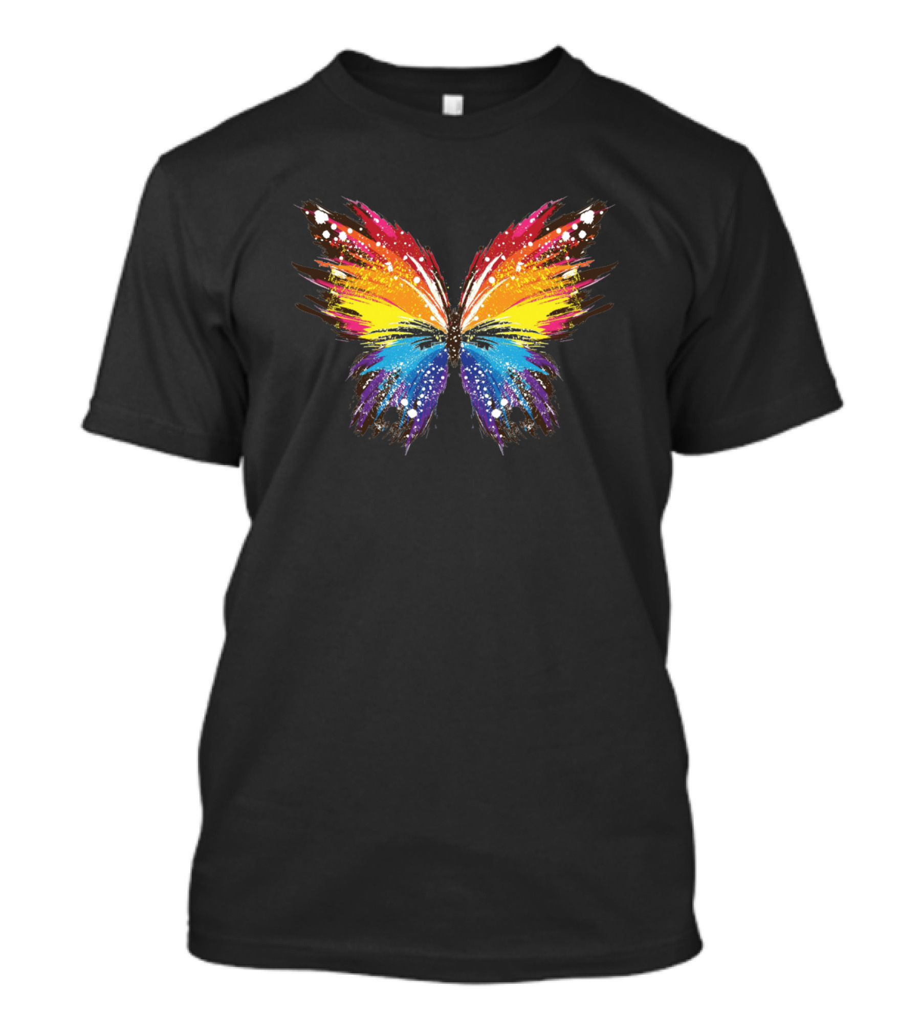 Colorful Butterfly Rainbow Splash T-Shirt