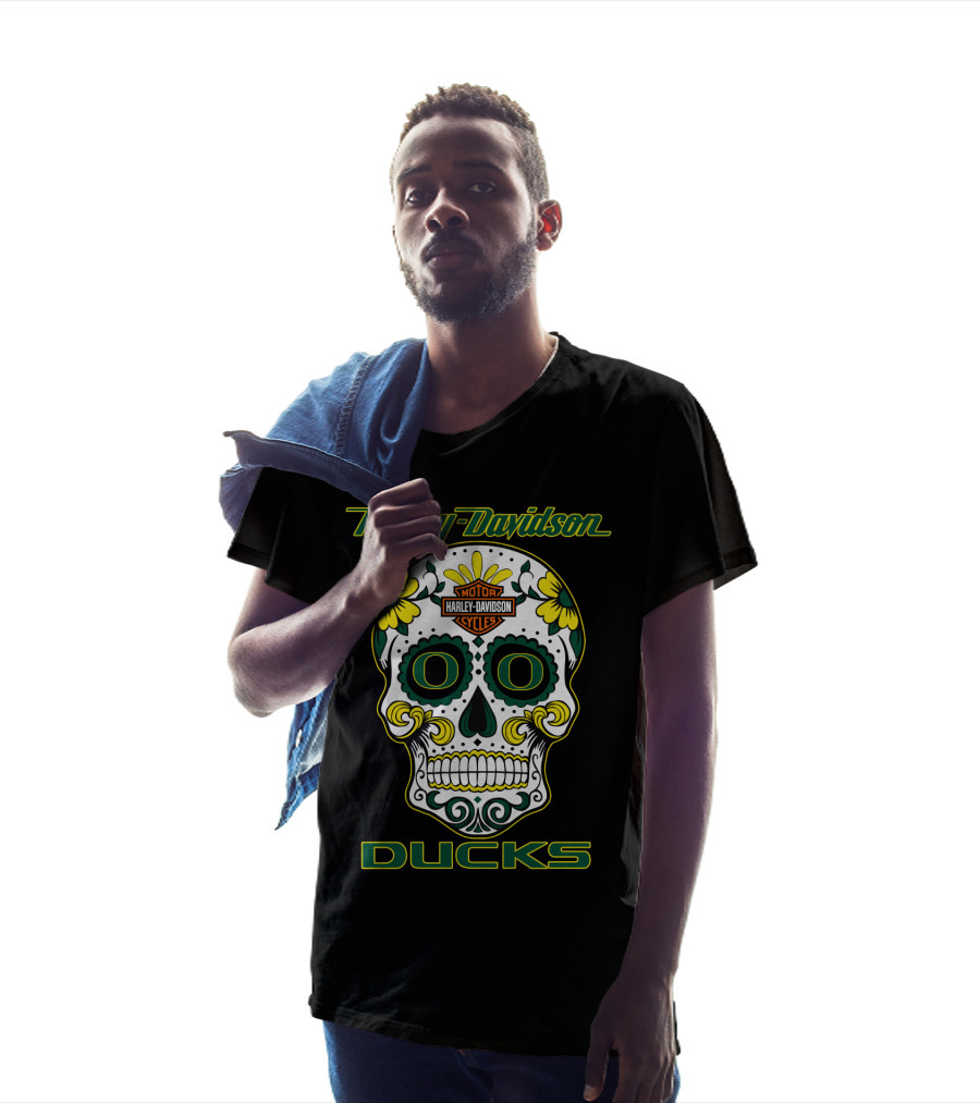 Harley Davidson Motor Cycles Ducks Oregon Hd0305 T-Shirt