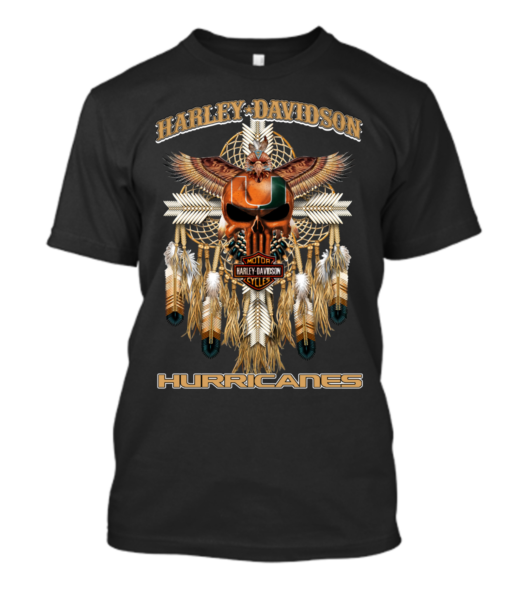 Harley Davidson Motorcycles Hurricanes T-Shirt