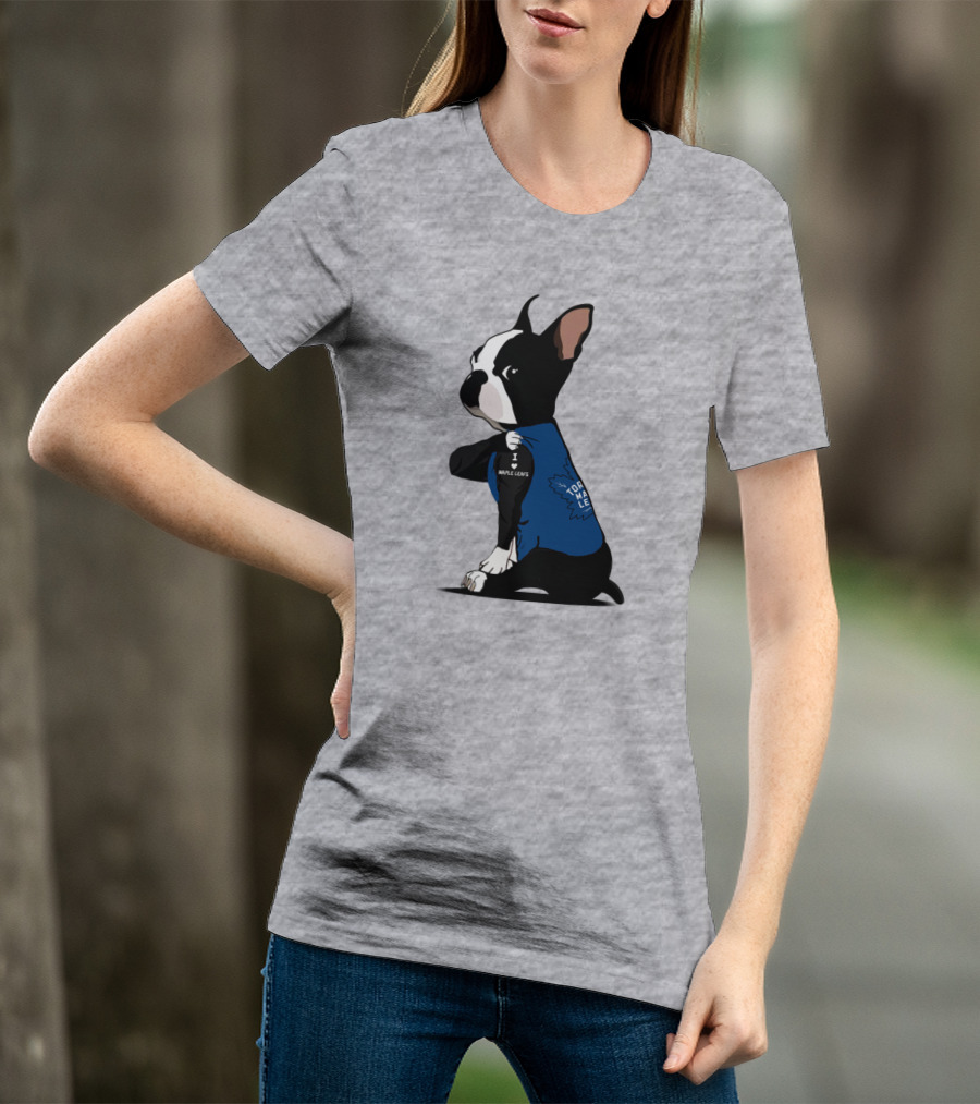 Toronto Maple Leafs I Love Maple Leafs Bulldog T-Shirt