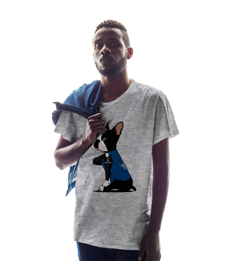 Toronto Maple Leafs I Love Maple Leafs Bulldog T-Shirt