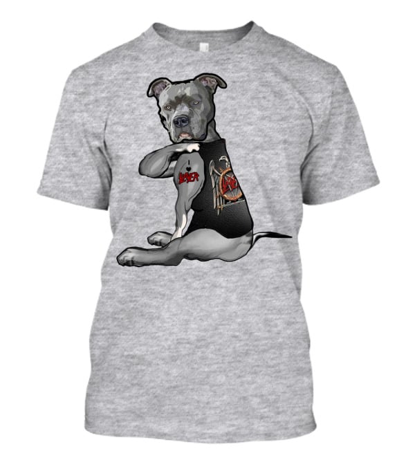 Slayer Dog Tattoo With Slayer Logo Vest T-Shirt