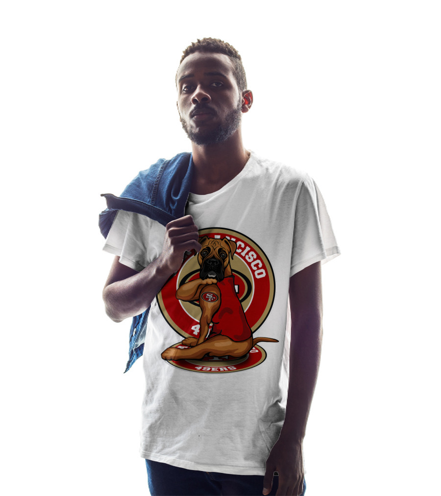San Francisco 49ers Boxer Dog Nfl Team T-Shirt