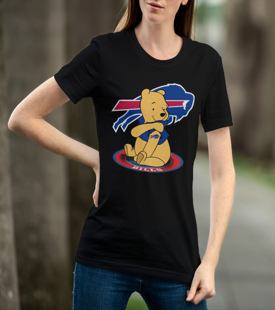 Buffalo Bills Winnie Pooh Mashup With Football T-Shirt