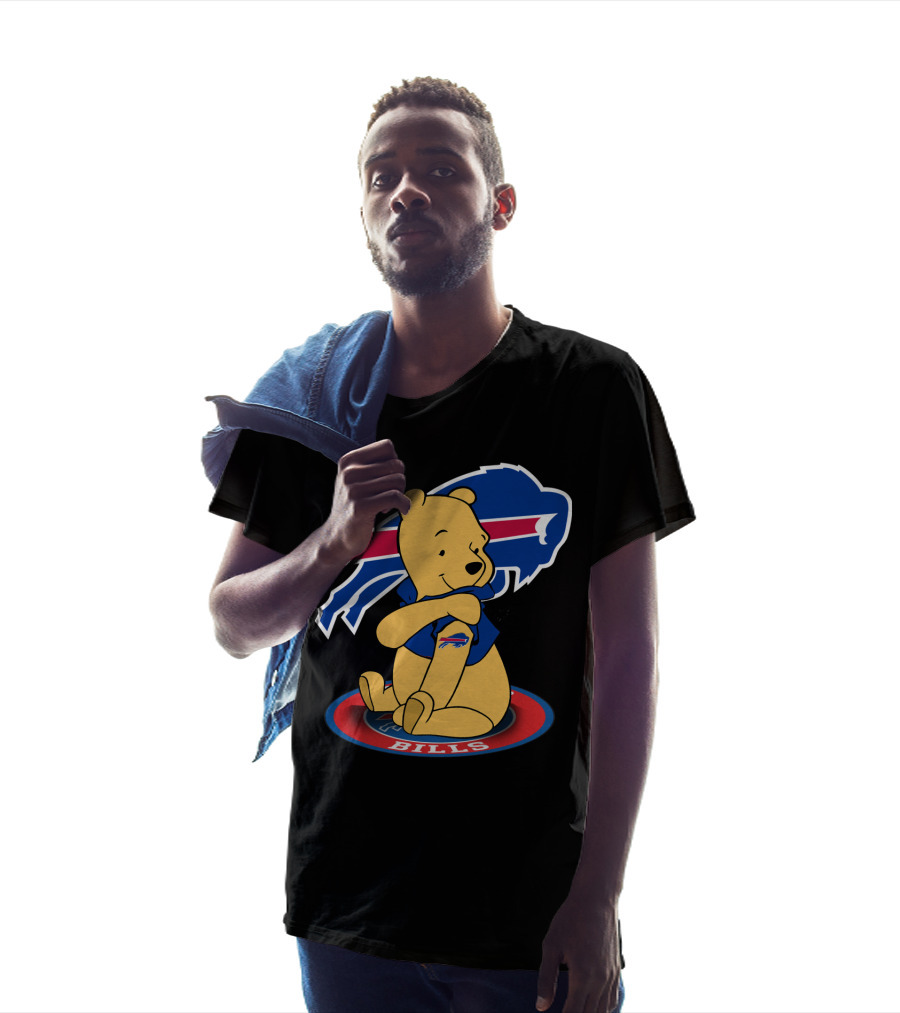 Buffalo Bills Winnie Pooh Mashup With Football T-Shirt
