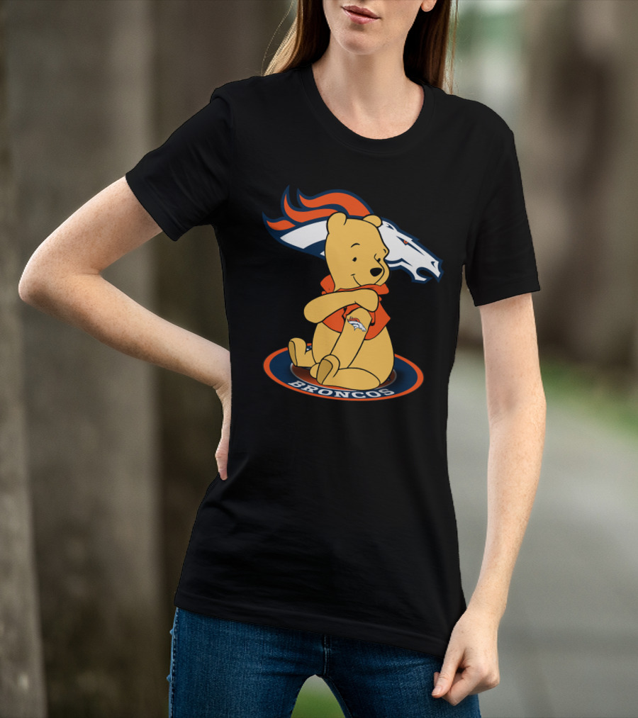 Broncos Pooh With Denver Broncos T-Shirt