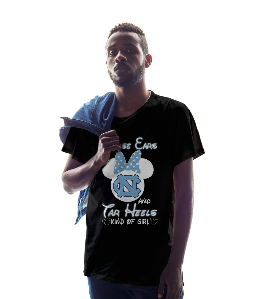 Mouse Ears And Tar Heels Kind Of Girl T-Shirt