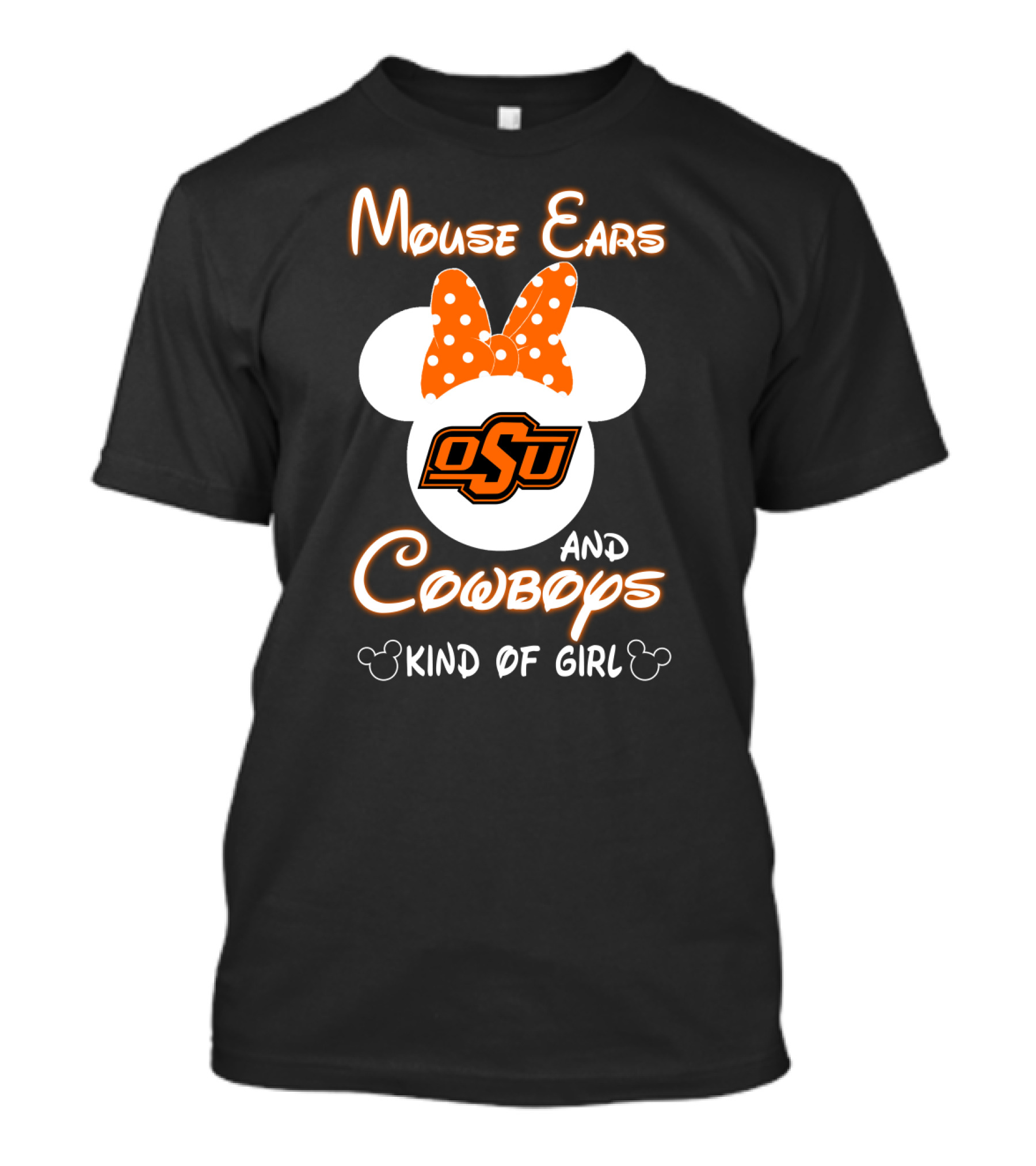 Mouse Ears Osu Cowboys Kind Of Girl T-Shirt