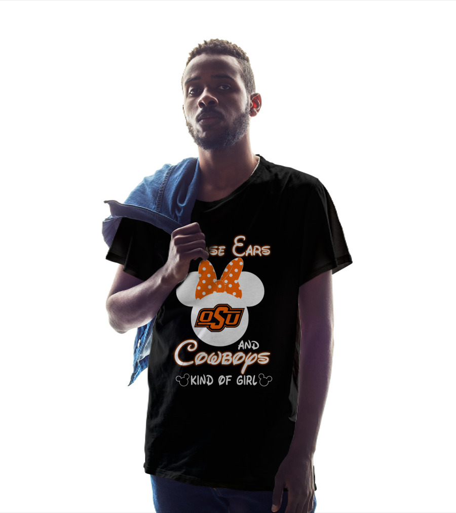 Mouse Ears Osu Cowboys Kind Of Girl T-Shirt