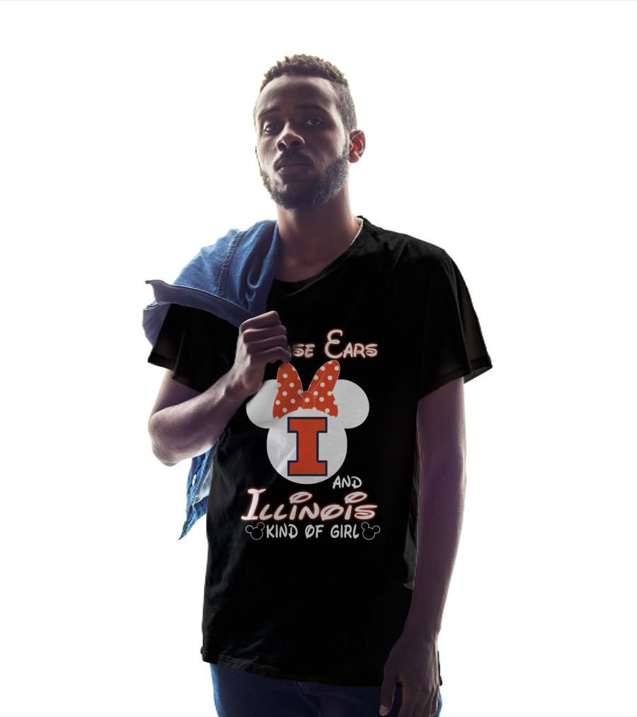 Mouse Ears And Illinois Kind Of Girl T-Shirt
