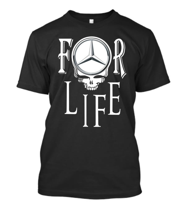 Mercedes Grateful Dead Skull Symbol For Life T-Shirt