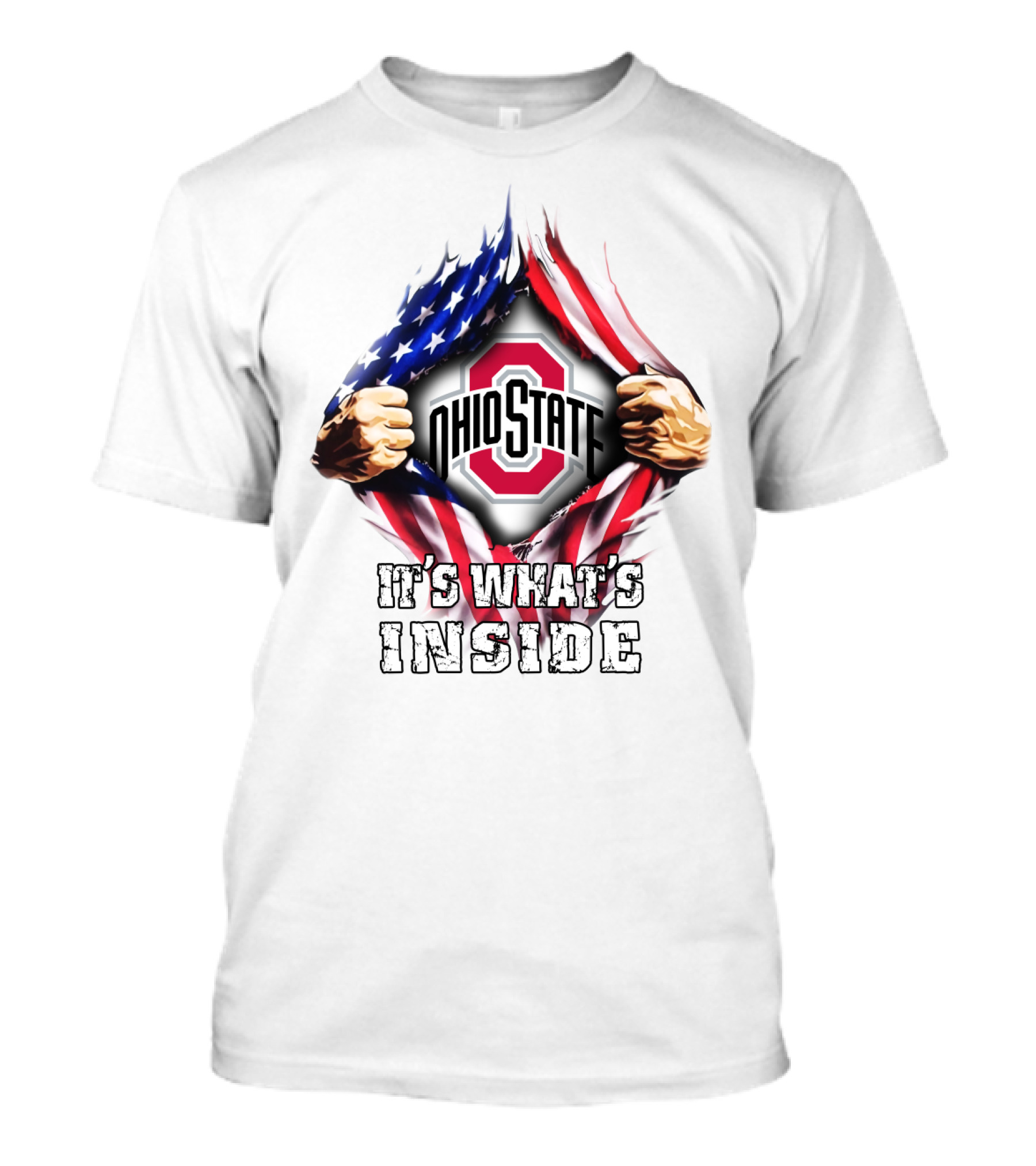 Ohio State It's What's Inside American Flag Ncaa T-Shirt