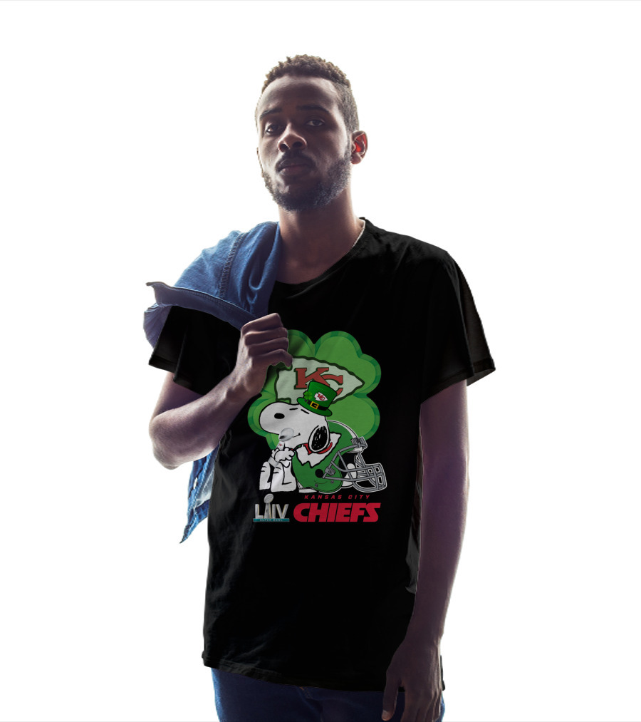 KC Chiefs St. Patrick's Day LIV Snoopy Shamrock T-Shirt