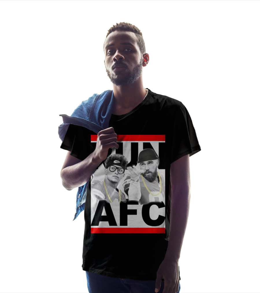 Patrick Mahomes Travis Kelce Run AFC T-Shirt
