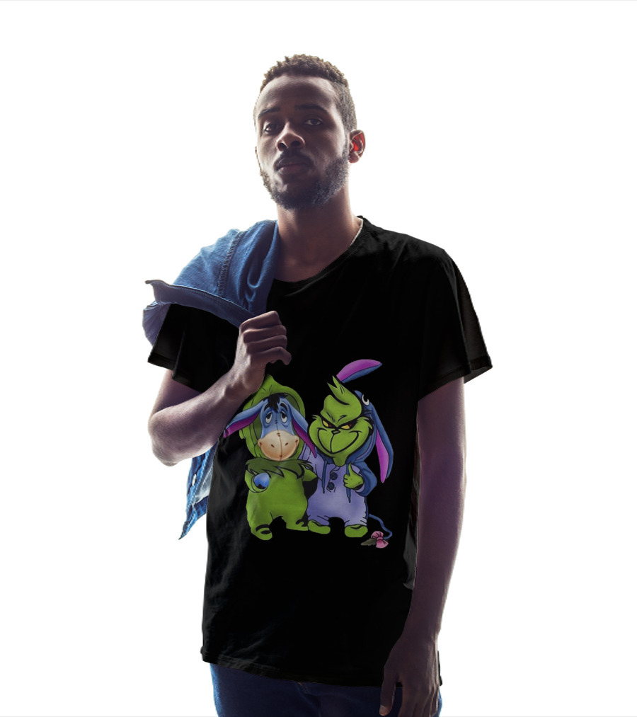 Eeyore And Grinch Crossover Costume Characters T-Shirt