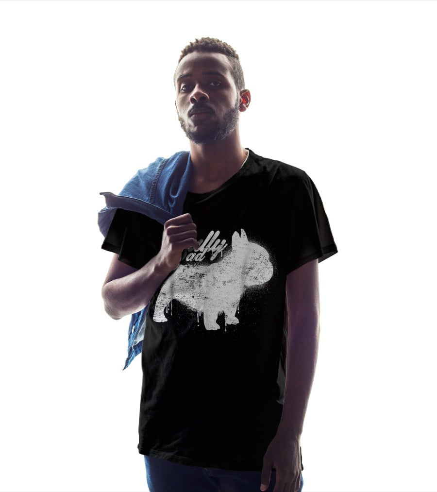 Bully Dad French Bulldog Frenchie Bul Cool Art Painting T-Shirt