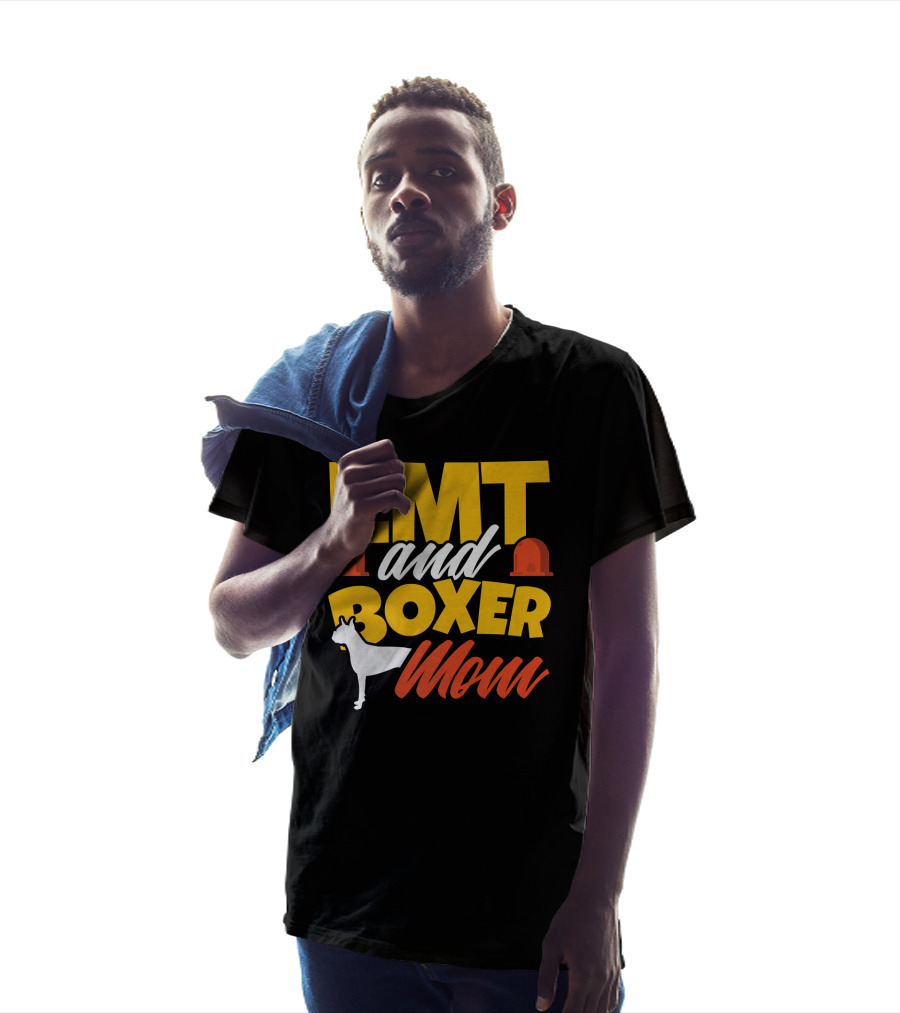 EMT And Boxer Mom Emergency Medical Dogs T-Shirt
