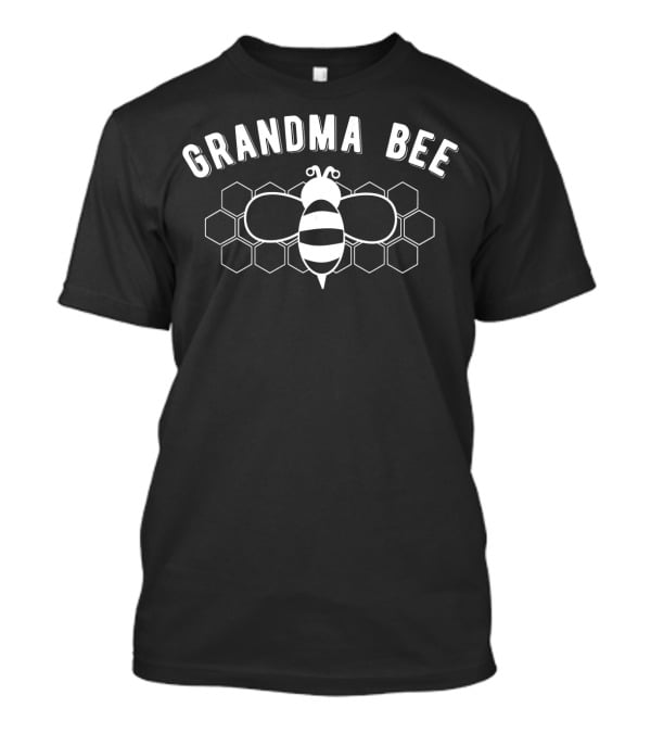 Grandma Bee Honeycomb Pattern Fun Grandmother Beekeeping T-Shirt