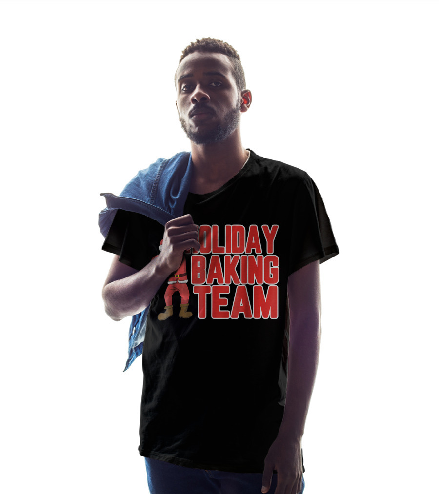 Holiday Baking Team Dabbing Santa T-Shirt