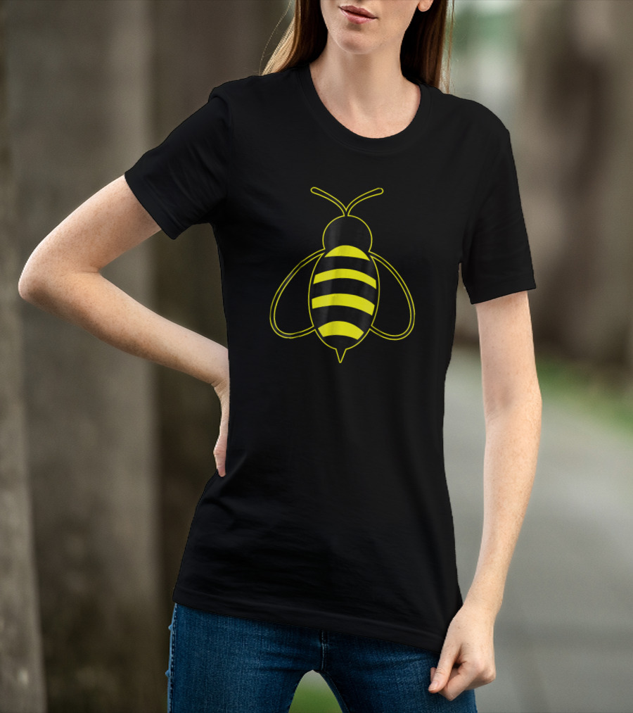 Honey Bumblebee Striped Yellow Black Bee T-Shirt
