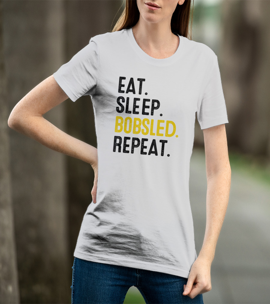 Eat Sleep Bobsled Repeat Jamaican Bobsled Team Bobsled Nov T-Shirt