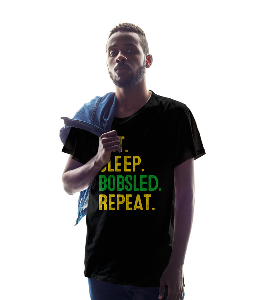 Eat Sleep Bobsled Repeat Jamaican Bobsled Team Novelty T-Shirt