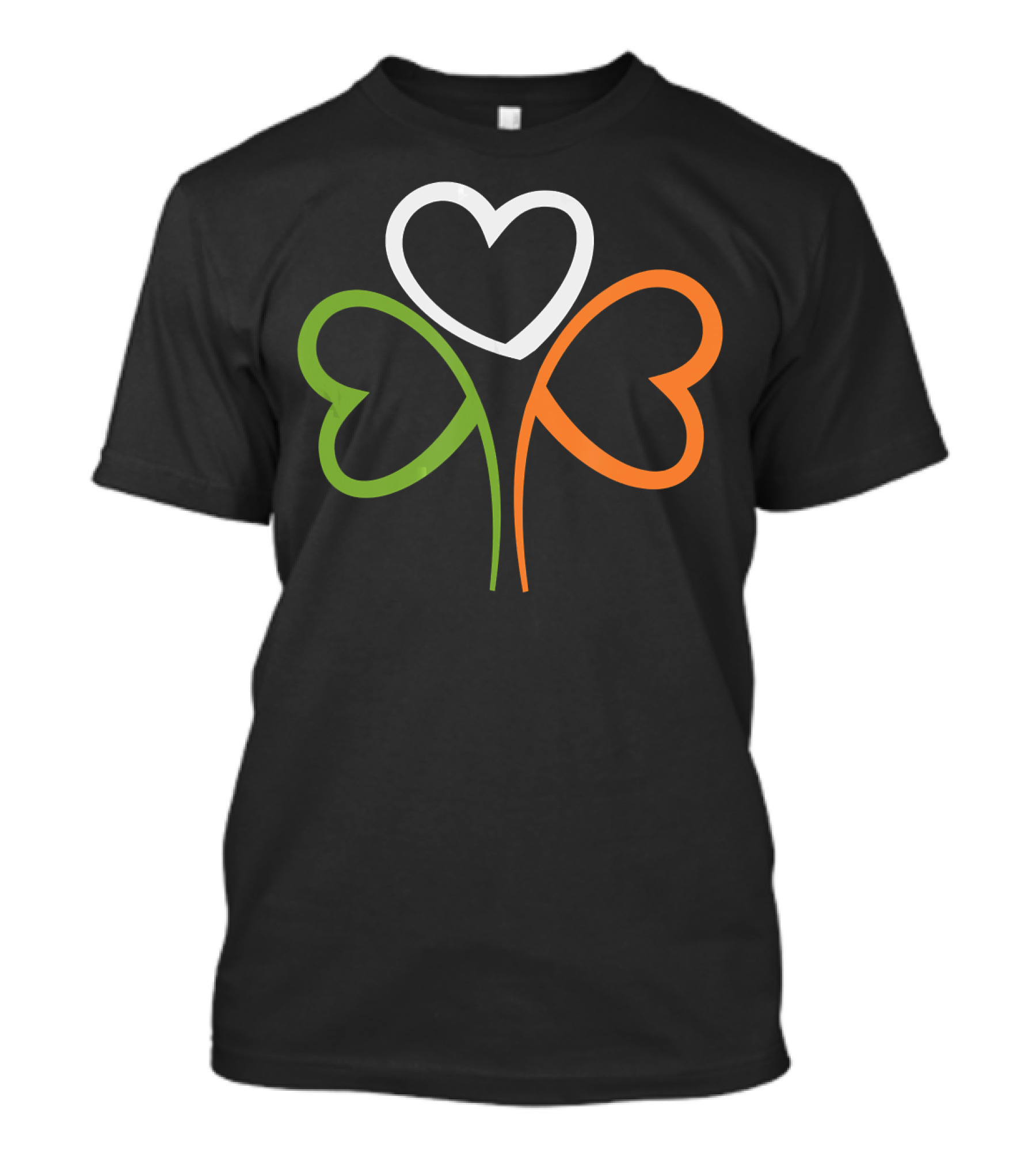 3 Hearts Shamrock Ireland Flag T-Shirt