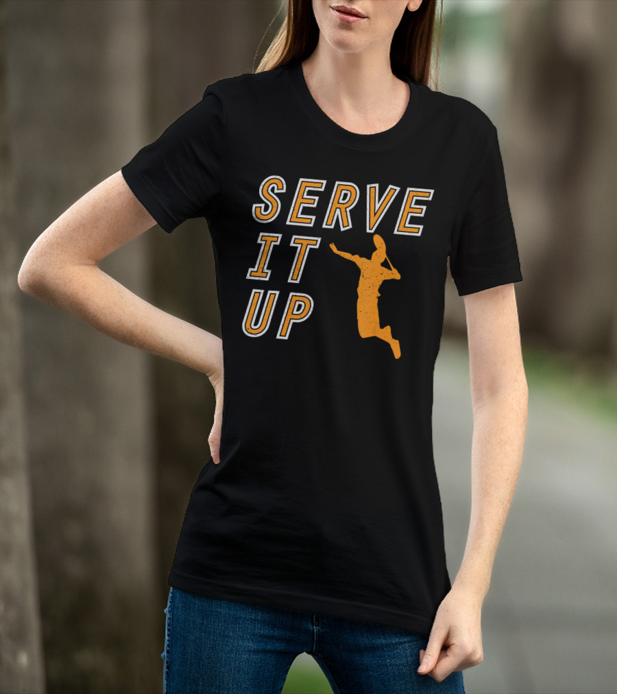 Serve It Up Badminton Summer Sports Player T-Shirt
