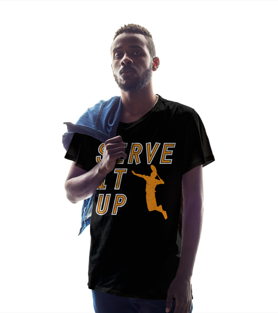 Serve It Up Badminton Summer Sports Player T-Shirt