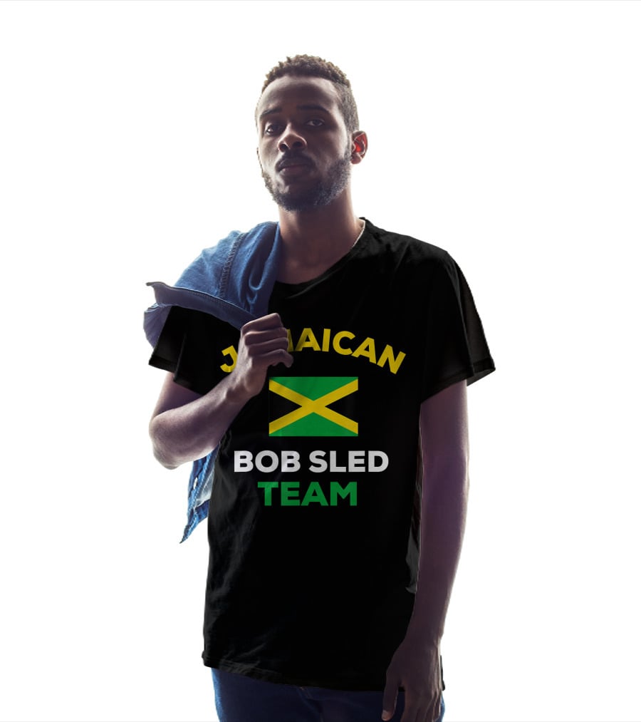 Jamaican Bobsled Team Jamaica Flag Representation T-Shirt