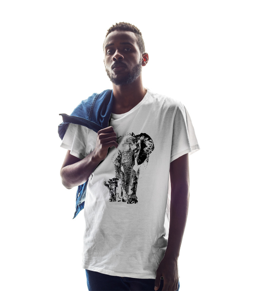 Elephant Animal Lover Save The Elephants Mother And Calf T-Shirt