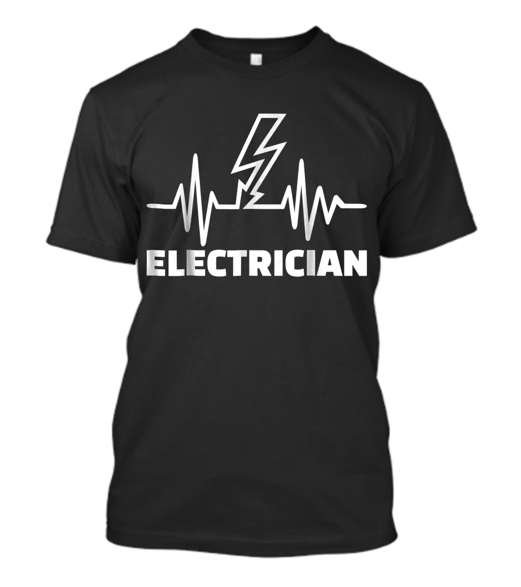 Electrician Lightning Heartbeat Men's T-Shirt