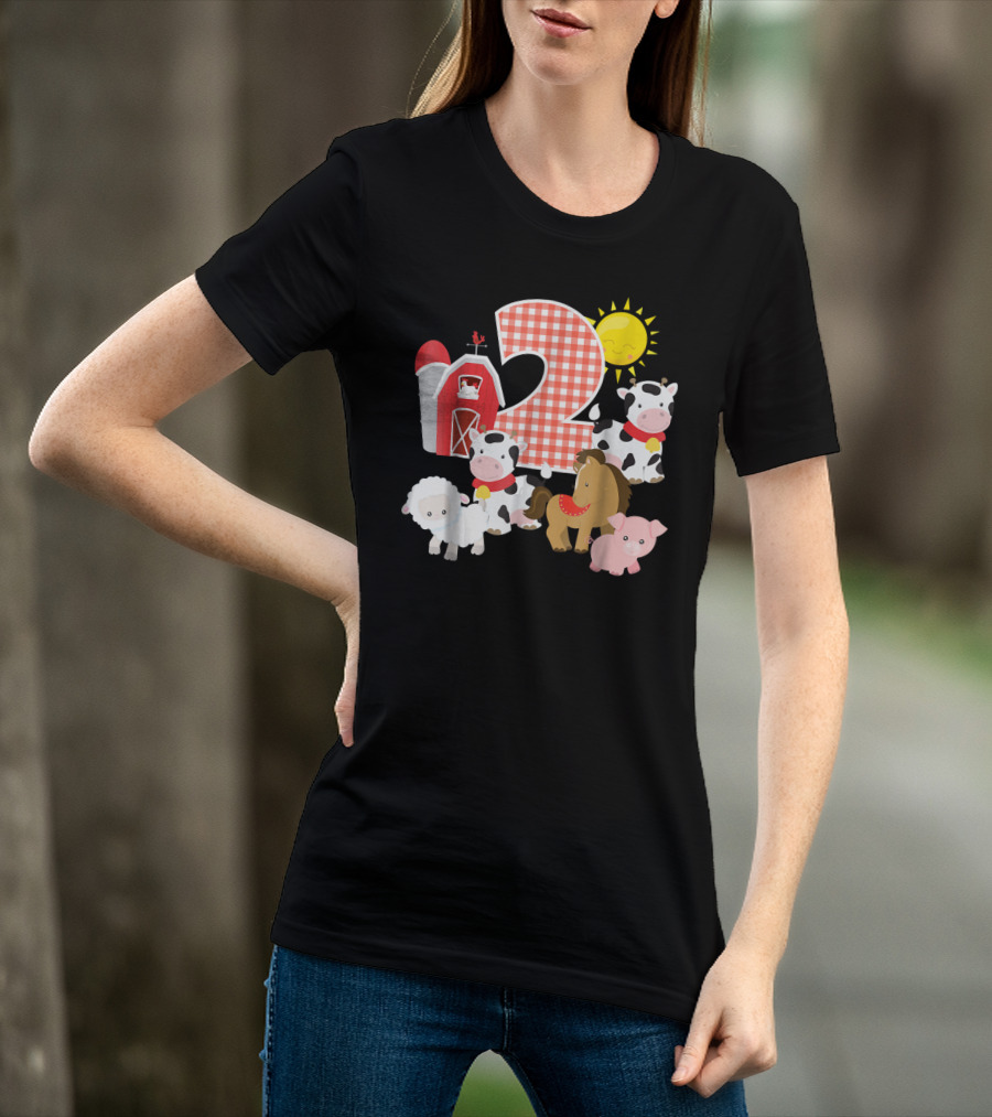2nd Birthday Farm Animals Nursery T-Shirt