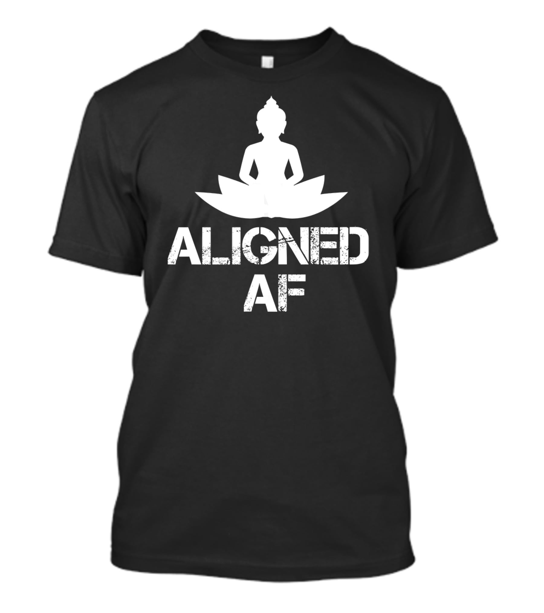 Aligned AF Buddha Lotus Spiritual Yoga Meditation T-Shirt