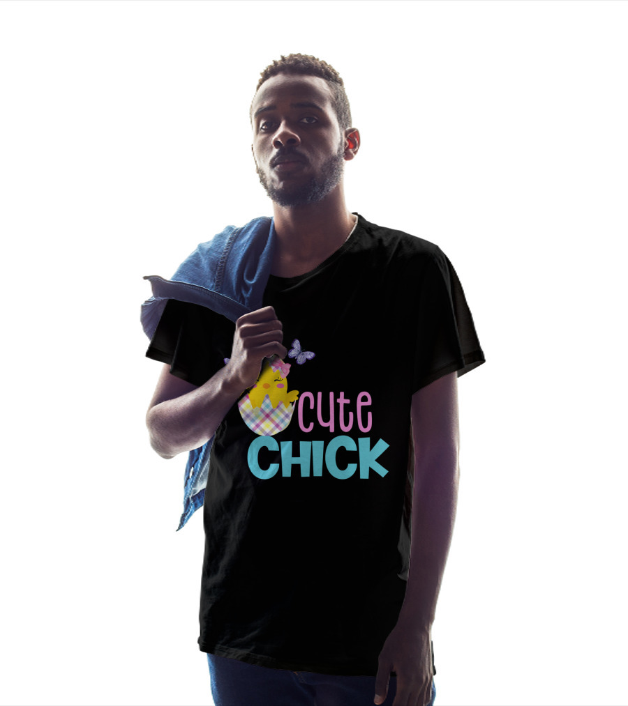 Cute Chick Easter Spring Chickadee Egg Girls T-Shirt