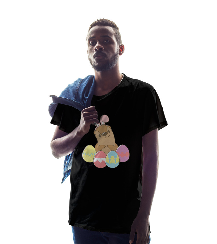 Easter Otter Rabbit Funny Sea Otter Easter Hunter T-Shirt