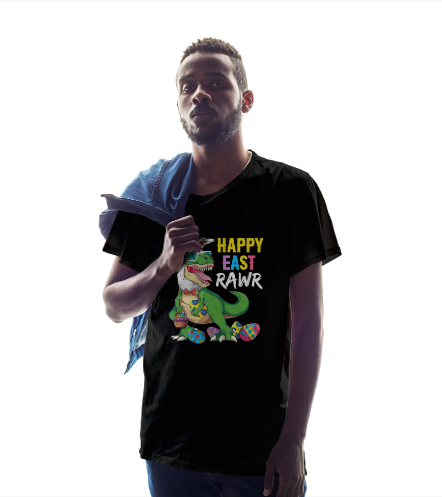 Happy Easter Dinosaur Bunny Egg Hunt Fun T-Shirt