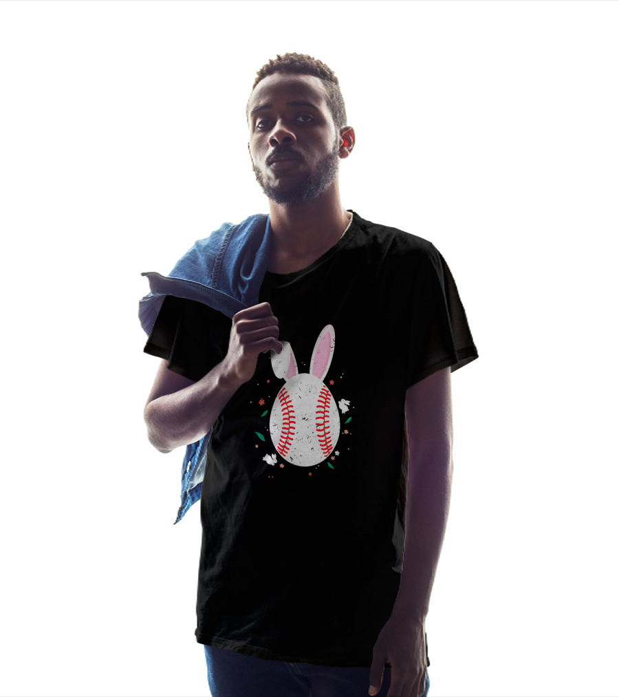 Easter Bunny Baseball Egg Costume Easter Day T-Shirt