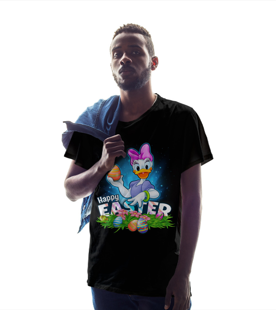 DAISY Duck Holding Easter Eggs Happy Easter T-Shirt